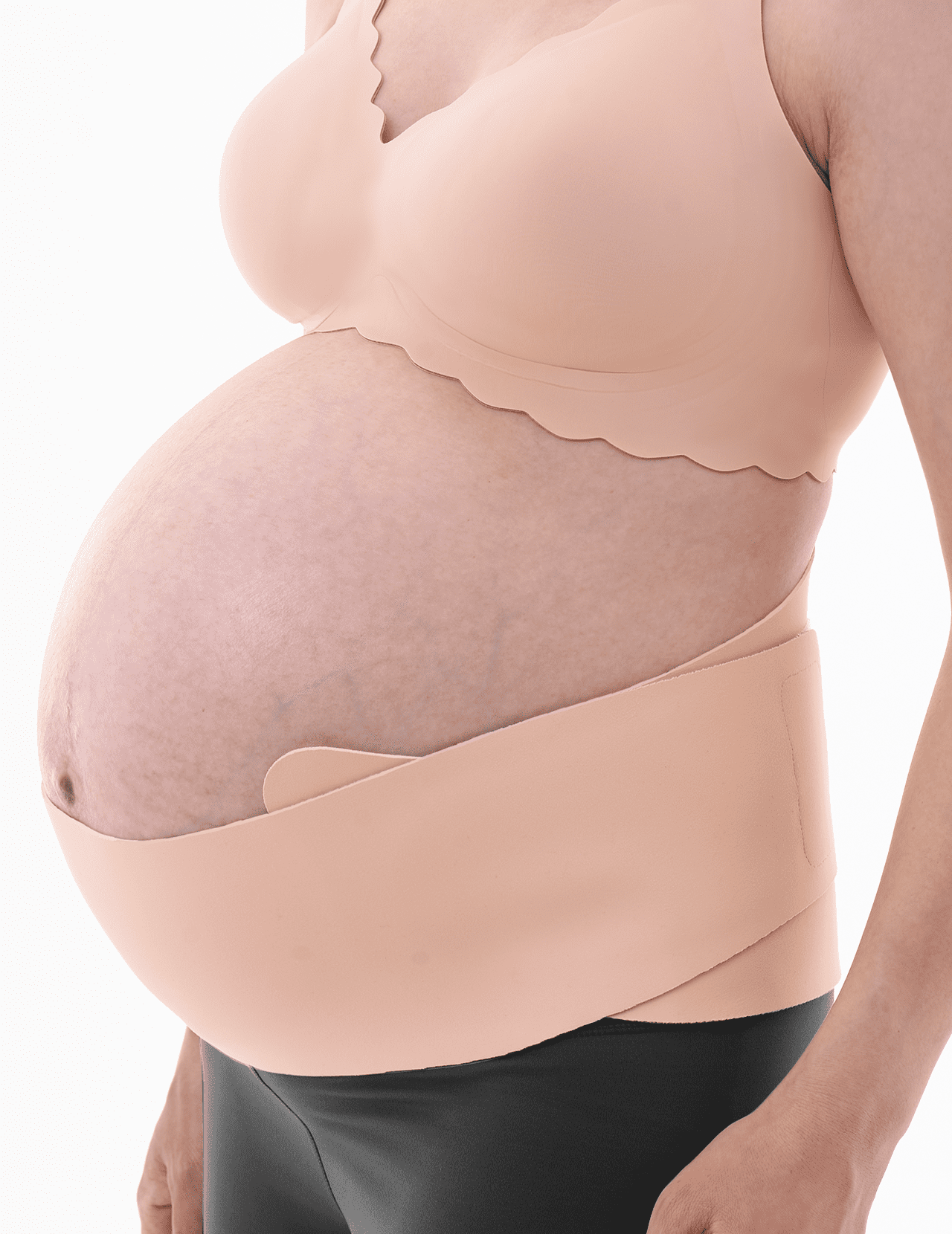 Momcozy Belly Bands for Pregnant Women, Hospital-Grade Pregnancy Belly Band with Ergonest Back Support \u0026 Breathable Fabric – One-Piece Adjustable Maternity Belt for Abdomen, Pelvic, Back Pain Relief